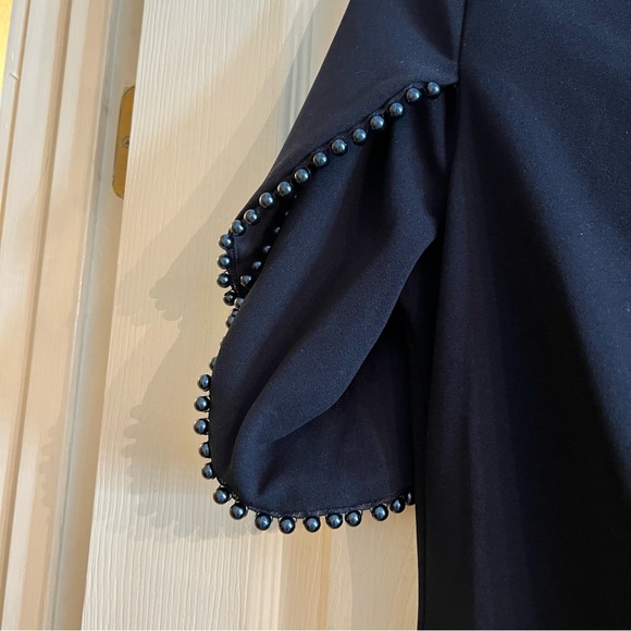Adrianna Papell
Stretch Pearl Trimmed V-Neck Short Tulip Sleeve Gown size 10 - Picture 7 of 8
